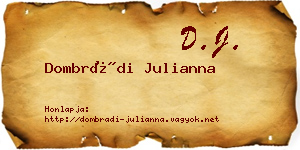 Dombrádi Julianna névjegykártya